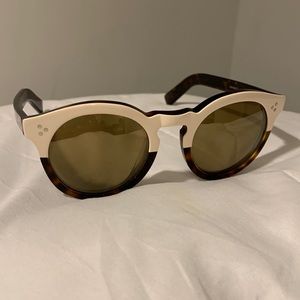 illesteva Sunglasses - Peachy Beige with Tortoise
